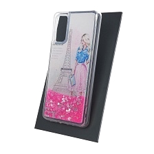 Чехол накладка TransFusion для SAMSUNG Galaxy S20 (SM-G980), силикон, переливашка, рисунок Париж.