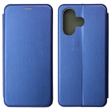 Чехол книжка STYLISH для INFINIX HOT 30 Play, экокожа, визитница, цвет синий