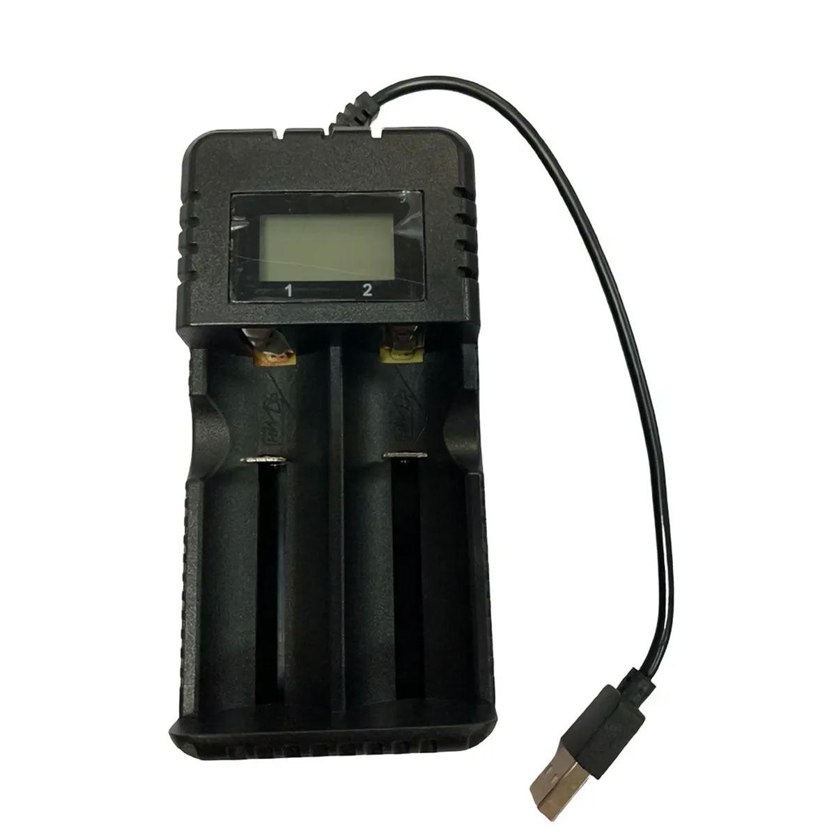 Зарядное устройство USB HONG DONG HD-8991B для аккумуляторов, цвет черный Зарядное устройство USB HONG DONG HD-8991B для аккумуляторов, цвет черный