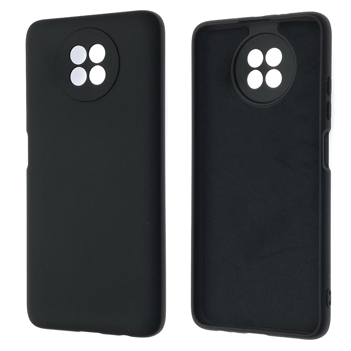 Чехол накладка Silicon Cover для XIAOMI Redmi Note 9T, силикон, бархат, цвет черный Чехол накладка Silicon Cover для XIAOMI Redmi Note 9T, силикон, бархат, цвет черный