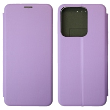 Чехол книжка STYLISH для TECNO Spark Go 2022, TECNO Spark 8C, Spark 9, экокожа, визитница, цвет сиреневый
