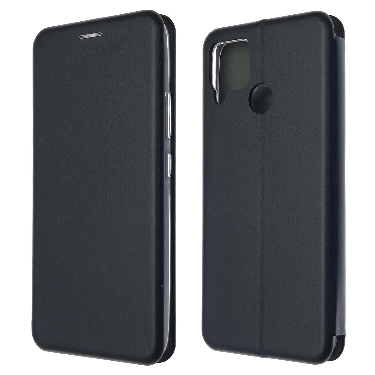 Чехол книжка STYLISH для Realme C12, экокожа, визитница, цвет черный