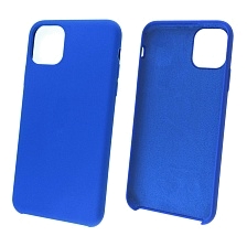 Чехол накладка Silicon Case для APPLE iPhone 11 Pro MAX 2019, силикон, бархат, цвет космический синий. Чехол накладка Silicon Case для APPLE iPhone 11 Pro MAX 2019, силикон, бархат, цвет космический синий.