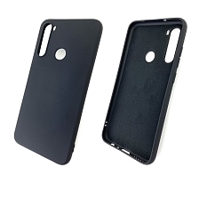 Чехол накладка для XIAOMI Redmi Note 8, силикон, цвет черный.