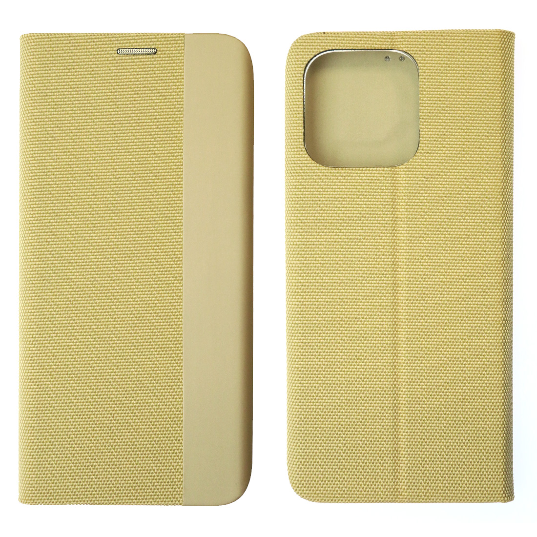 Чехол книжка MESH для XIAOMI Redmi 12C, POCO C55, текстиль, силикон, бархат, визитница, цвет золотистый