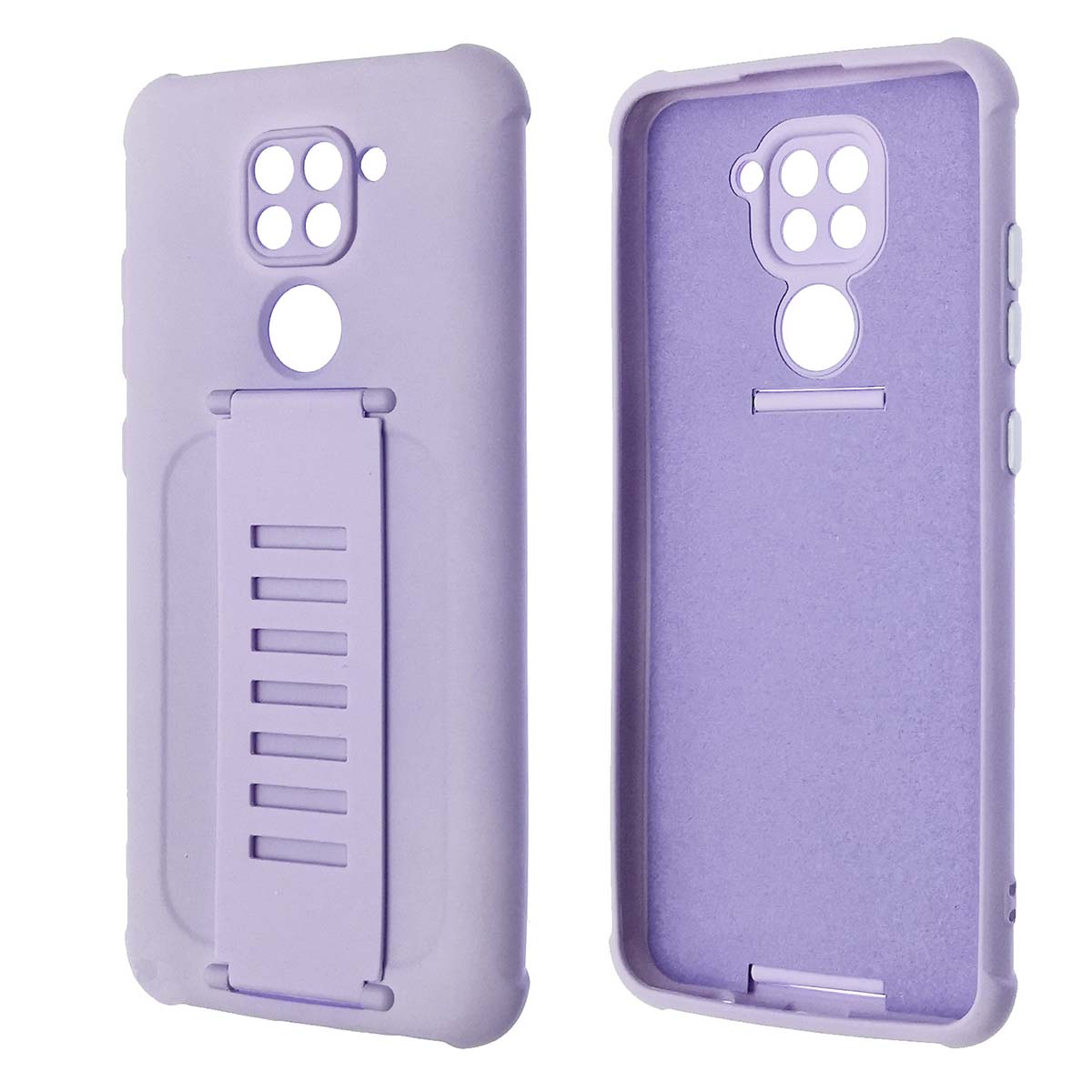 Чехол накладка LADDER NANO для XIAOMI Redmi Note 9, силикон, держатель, цвет сиреневый Чехол накладка LADDER NANO для XIAOMI Redmi Note 9, силикон, держатель, цвет сиреневый