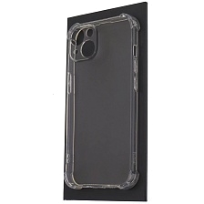 Чехол накладка для APPLE iPhone 13 (6.1"), защита камеры, усиленные края, силикон, цвет прозрачный Чехол накладка для APPLE iPhone 13 (6.1"), защита камеры, усиленные края, силикон, цвет прозрачный