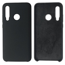 Чехол накладка Silicon Cover для HUAWEI Honor 10i, силикон, бархат, цвет черный Чехол накладка Silicon Cover для HUAWEI Honor 10i, силикон, бархат, цвет черный
