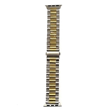 Ремешок для Apple Watch 38-40 mm, нержавеющая сталь, цвет серебристо золотистый Ремешок для Apple Watch 38-40 mm, нержавеющая сталь, цвет серебристо золотистый