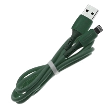 Кабель MRM MR39i i6 Lightning 8 pin, 2.4А, длина 1 метр, силикон, цвет зеленый Кабель MRM MR39i i6 Lightning 8 pin, 2.4А, длина 1 метр, силикон, цвет зеленый