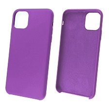 Чехол накладка Silicon Case для APPLE iPhone 11 Pro MAX, силикон, бархат, цвет фиолетовый. Чехол накладка Silicon Case для APPLE iPhone 11 Pro MAX, силикон, бархат, цвет фиолетовый.