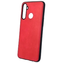 Чехол накладка для Realme C3, силикон, под кожу, цвет красный Чехол накладка для Realme C3, силикон, под кожу, цвет красный