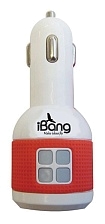 АЗУ "iBang" Skypower -1006 с 2 USB 5V-2.1А цвет белый/красный.