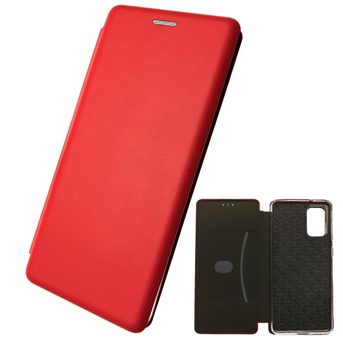 Чехол книжка STYLISH для SAMSUNG Galaxy S20 Plus (SM-G985), экокожа, визитница, цвет красный