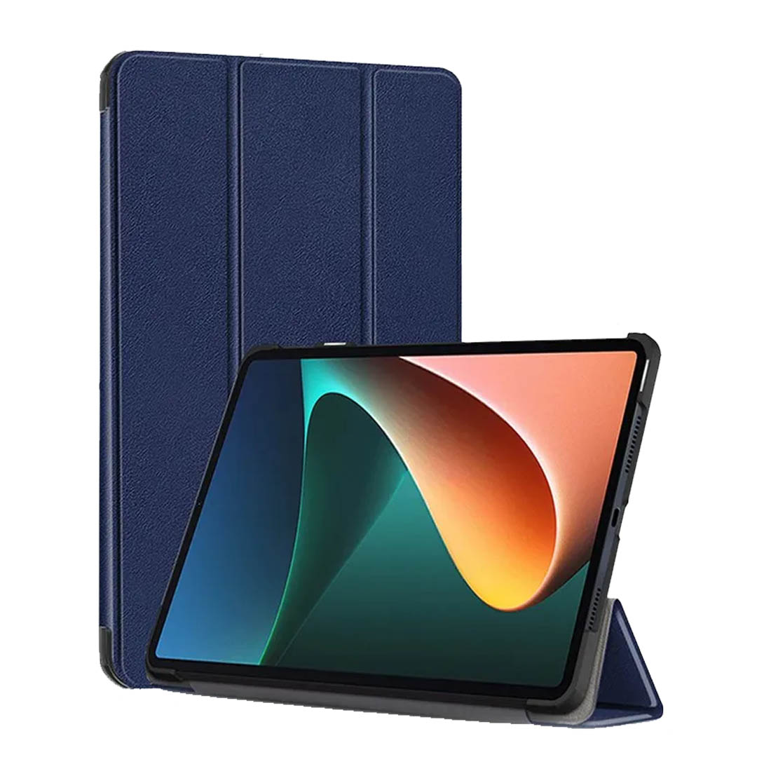 Чехол книжка для XIAOMI Redmi Pad SE, диагональ 11", экокожа, пластик, цвет синий