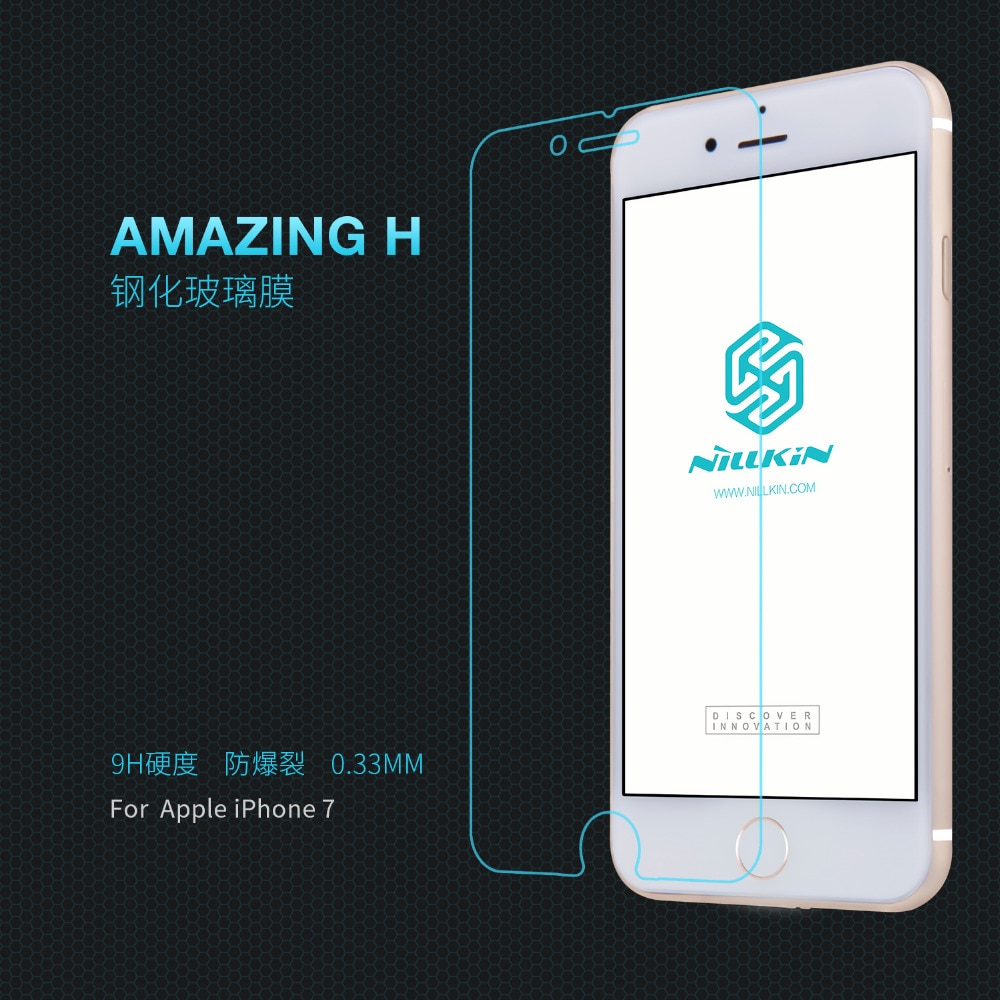 Nillkin Защитное стекло 0.3мм 9H Amazing H anti-burst для Apple iPhone 7/8, прозрачное.