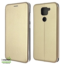 Чехол книжка STYLISH для XIAOMI Redmi Note 9, Redmi 10X 4G, экокожа, визитница, цвет золотистый Чехол книжка STYLISH для XIAOMI Redmi Note 9, Redmi 10X 4G, экокожа, визитница, цвет золотистый