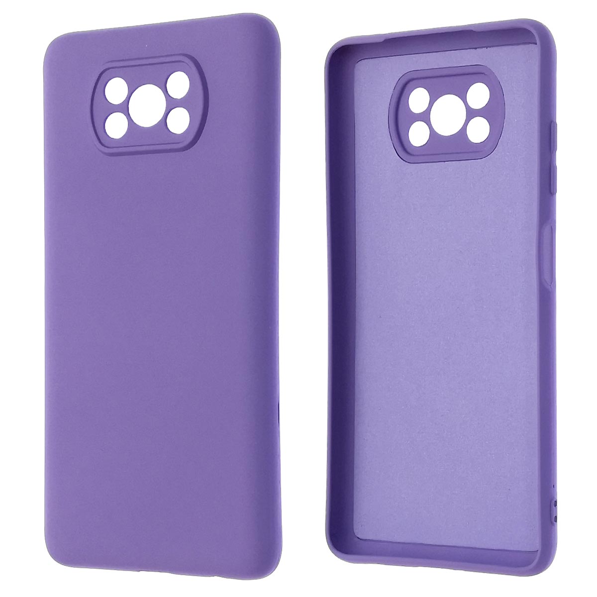Чехол накладка NANO для XIAOMI POCO X3, POCO X3 Pro, силикон, бархат, цвет лиловый Чехол накладка NANO для XIAOMI POCO X3, POCO X3 Pro, силикон, бархат, цвет лиловый