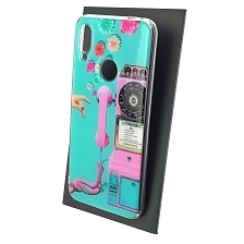 Чехол накладка для XIAOMI Redmi Note 7, Note 7 Pro, силикон, блестки, глянцевый, рисунок Local Call Grosley Чехол накладка для XIAOMI Redmi Note 7, Note 7 Pro, силикон, блестки, глянцевый, рисунок Local Call Grosley