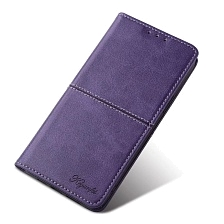 Чехол книжка для OPPO A38 4G, OPPO A18, экокожа, визитница, цвет фиолетовый