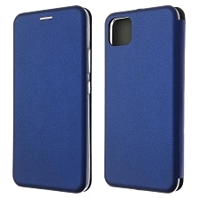 Чехол книжка STYLISH для Realme C11 2020, экокожа, визитница, цвет синий Чехол книжка STYLISH для Realme C11 2020, экокожа, визитница, цвет синий