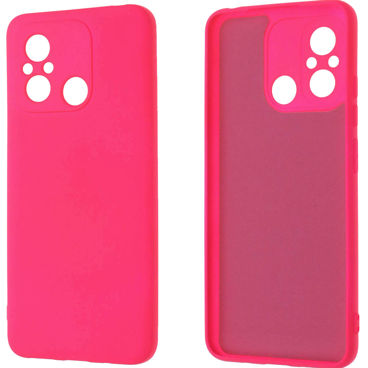 Чехол накладка NANO для XIAOMI Redmi 12C, XIAOMI POCO C55, силикон, бархат, цвет фуксия Чехол накладка NANO для XIAOMI Redmi 12C, XIAOMI POCO C55, силикон, бархат, цвет фуксия