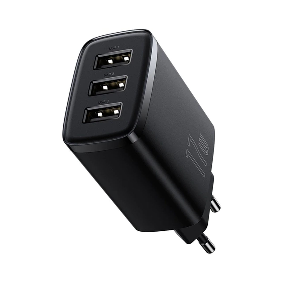 СЗУ (Сетевое зарядное устройство) BASEUS Compact Charger 3U (CCXJ020101), 17W, 3 USB , цвет черный СЗУ (Сетевое зарядное устройство) BASEUS Compact Charger 3U (CCXJ020101), 17W, 3 USB , цвет черный