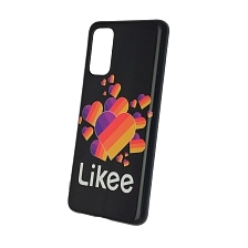 Чехол накладка для SAMSUNG Galaxy S20 (SM-G980), силикон, рисунок Likee Black. Чехол накладка для SAMSUNG Galaxy S20 (SM-G980), силикон, рисунок Likee Black.