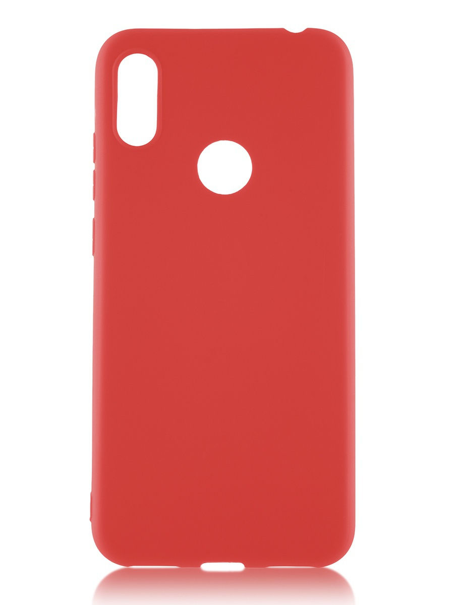 Чехол накладка для HUAWEI Honor 8A, Y6 2019, силикон, цвет красный. Чехол накладка для HUAWEI Honor 8A, Y6 2019, силикон, цвет красный.