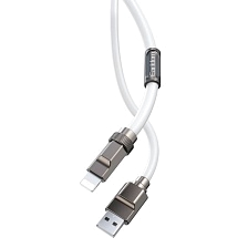 Кабель EARLDOM EC-172i USB Lightning 8-pin, 3А, длина 1 метр, силикон, цвет белый Кабель EARLDOM EC-172i USB Lightning 8-pin, 3А, длина 1 метр, силикон, цвет белый