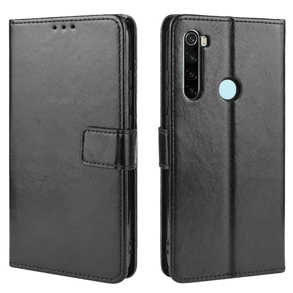 Чехол книжка для XIAOMI REDMI NOTE 8T, экокожа, силикон, визитница, цвет черный Чехол книжка для XIAOMI REDMI NOTE 8T, экокожа, силикон, визитница, цвет черный