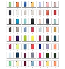 Чехол накладка Silicon Case для APPLE iPhone 6, 6S, силикон, бархат, цвет зеленый.