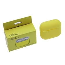 Чехол Silicon Case для беспроводных наушников APPLE AirPods 3, силикон, цвет желтый