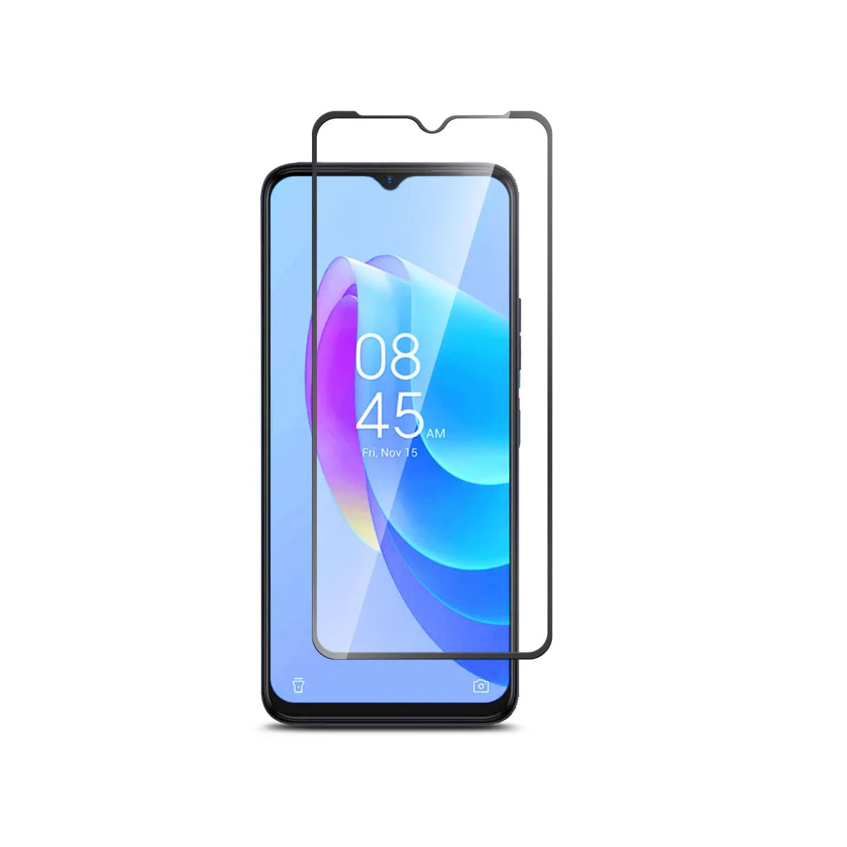 Защитное стекло 9D для TECNO Spark 9 Pro, цвет черный