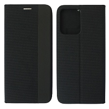 Чехол книжка MESH для Realme C35, текстиль, силикон, бархат, визитница, цвет черный Чехол книжка MESH для Realme C35, текстиль, силикон, бархат, визитница, цвет черный