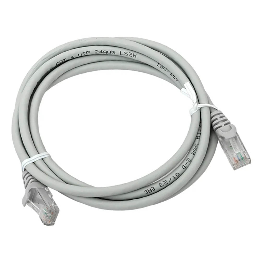 Патч-корд UTP 5e кат., сетевой кабель для интернета, длина 1 метр (PATCH-CORD RJ-45 1.0M), скорость до 1 Гбит/с, цвет серый