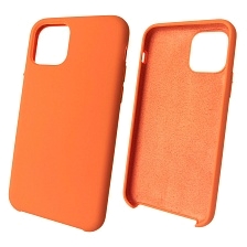 Чехол накладка Silicon Case для APPLE iPhone 11 Pro, силикон, бархат, цвет оранжевый. Чехол накладка Silicon Case для APPLE iPhone 11 Pro, силикон, бархат, цвет оранжевый.