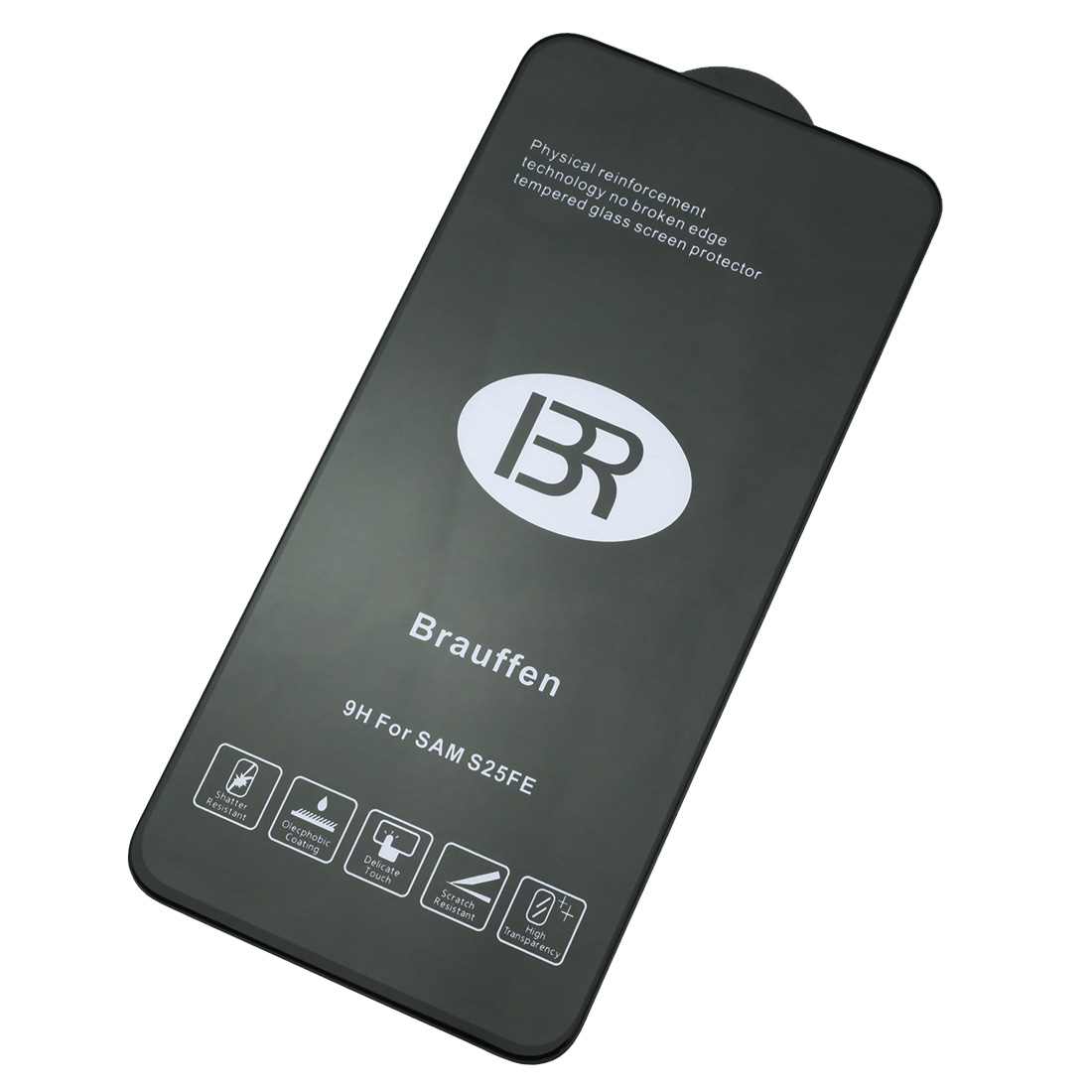 Защитное стекло 5D BRAUFFEN для SAMSUNG Galaxy Galaxy S25 FE, цвет окантовки черный