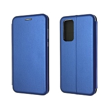 Чехол книжка для HUAWEI P40 (ANA-NX9), экокожа, визитница, цвет синий. Чехол книжка для HUAWEI P40 (ANA-NX9), экокожа, визитница, цвет синий.