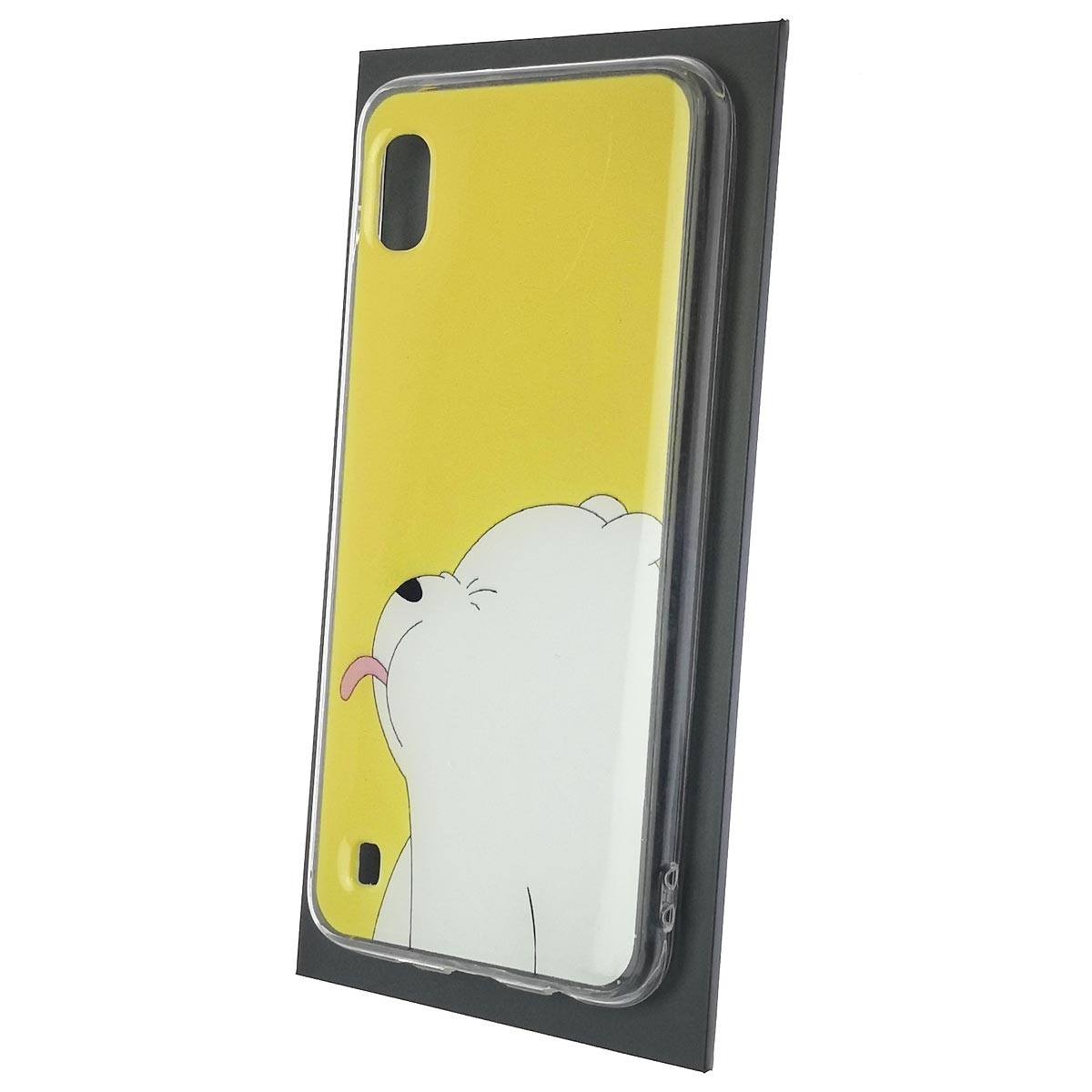 Чехол накладка для SAMSUNG Galaxy A10 (SM-A105), M10 (SM-M105), силикон, рисунок Белый мишка Чехол накладка для SAMSUNG Galaxy A10 (SM-A105), M10 (SM-M105), силикон, рисунок Белый мишка