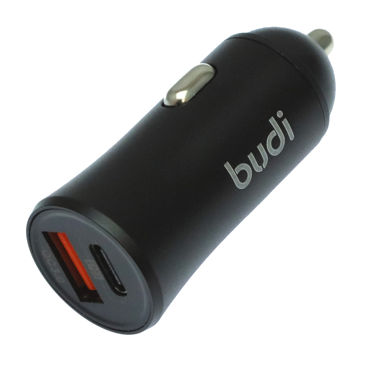 АЗУ (Автомобильное зарядное устройство) BUDI CC627TB, QC3.0, PD20W, 1 USB-C (Type-C), 1 USB-A, цвет черный
