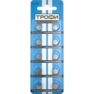 Батарейка Трофи G11 (361) 1.5v. Батарейка Трофи G11 (361) 1.5v.