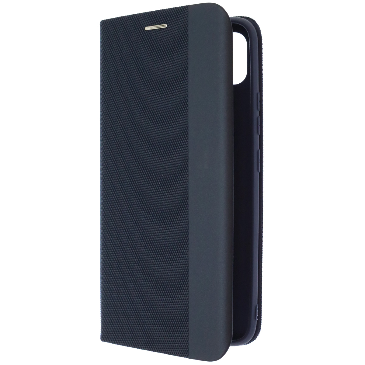Чехол книжка MESH для Realme C25, C25S, текстиль, силикон, бархат, визитница, цвет темно синий
