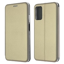 Чехол книжка STYLISH для XIAOMI Redmi 9T, экокожа, визитница, цвет золотистый Чехол книжка STYLISH для XIAOMI Redmi 9T, экокожа, визитница, цвет золотистый