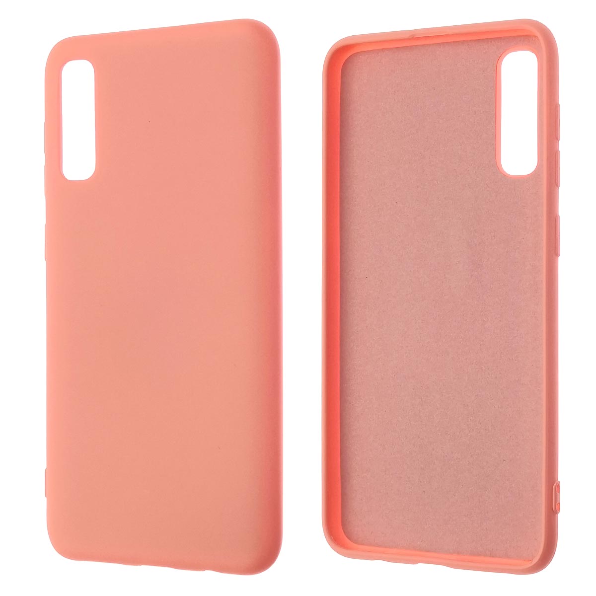 Чехол накладка NANO для SAMSUNG Galaxy A50 (SM-A505), A30s (SM-A307), A50s (SM-A507), силикон, бархат, цвет светло розовый Чехол накладка NANO для SAMSUNG Galaxy A50 (SM-A505), A30s (SM-A307), A50s (SM-A507), силикон, бархат, цвет светло розовый