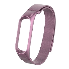 Ремешок для Xiaomi Mi Band 5, миланская петля, металл, цвет розовый Ремешок для Xiaomi Mi Band 5, миланская петля, металл, цвет розовый