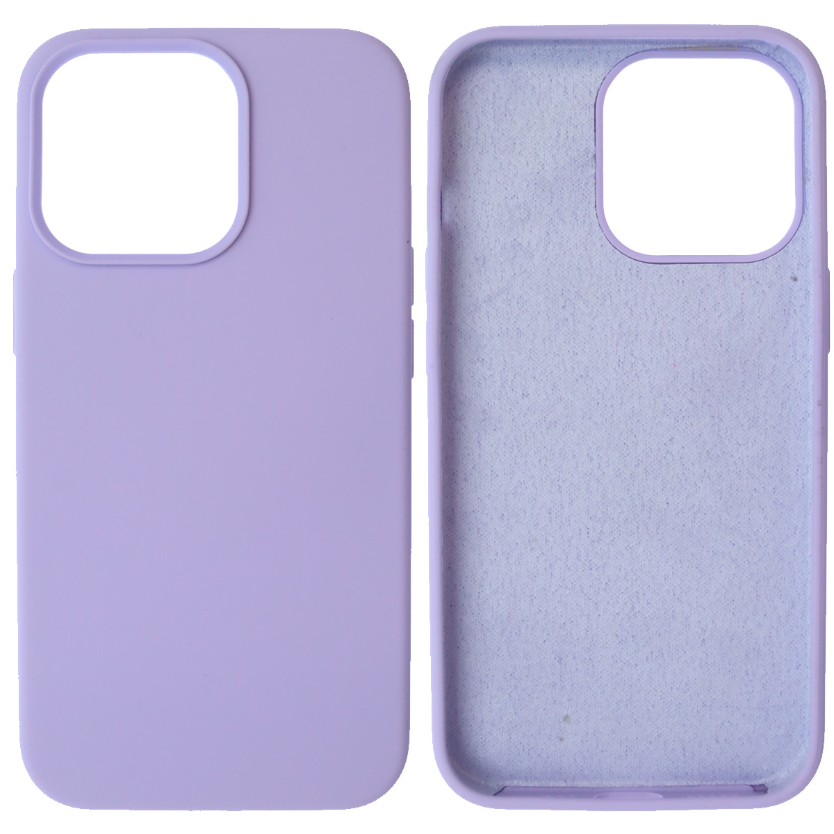 Чехол накладка Silicon Case для APPLE iPhone 13 Pro (6.1), силикон, бархат, цвет сиреневый Чехол накладка Silicon Case для APPLE iPhone 13 Pro (6.1), силикон, бархат, цвет сиреневый