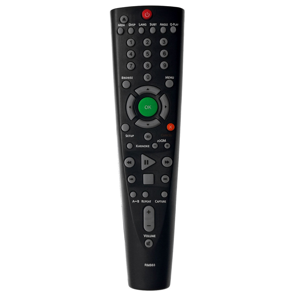 Пульт ДУ универсальный BBK (RM-D663) для DVD LT121, RC026-01R, RC019-11, RC019-01R, AB205K, WG801-7, UNIVERSAL RC-35