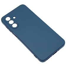 Чехол накладка NANO для SAMSUNG Galaxy A26 5G, защита камеры, силикон, бархат, цвет темно синий Чехол накладка NANO для SAMSUNG Galaxy A26 5G, защита камеры, силикон, бархат, цвет темно синий