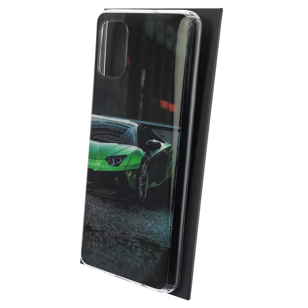 Чехол накладка Vinil для SAMSUNG Galaxy M51 (SM-515), силикон, рисунок Ламборджини